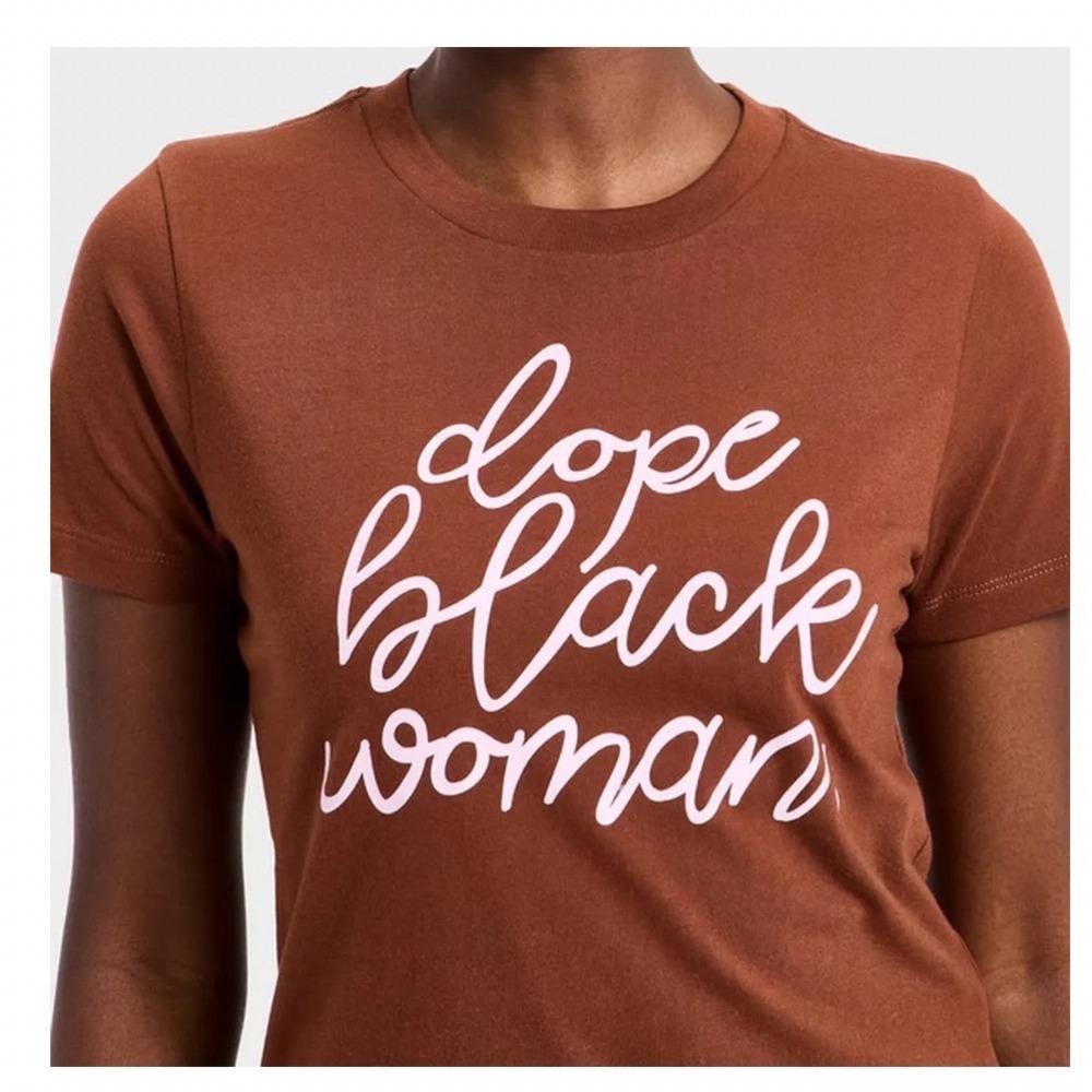 Legendary Rootz Dope Black Woman T-Shirt Brown Pink Target BHM Graphic Tee 2X